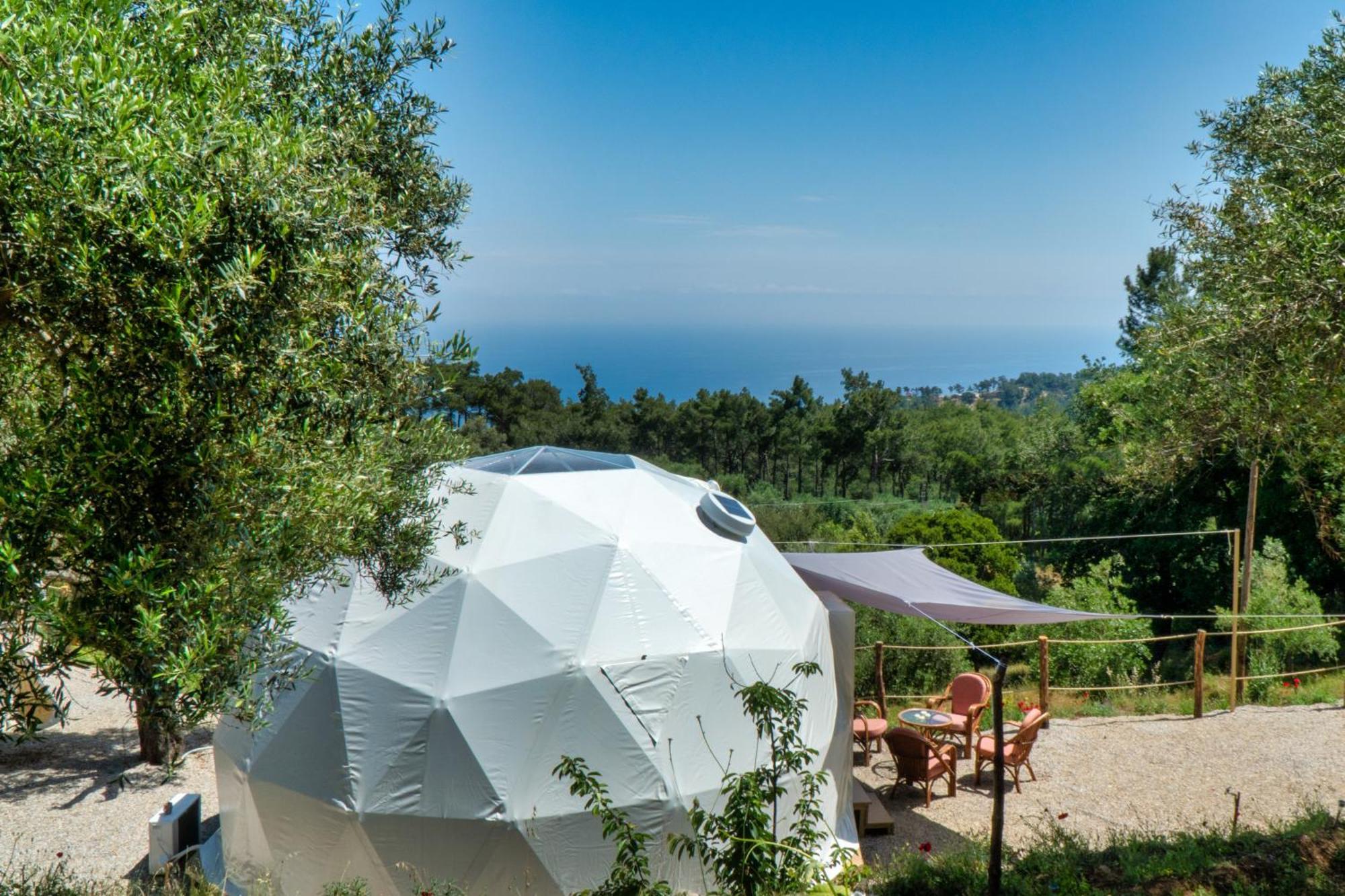 Raches  Luxury Dome Tents Ikaria Ap'Esso2 מראה חיצוני תמונה